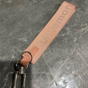Pink Lululemon Keychain